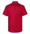 Russell 925M Short Sleeve Tailored Poplin Shirt